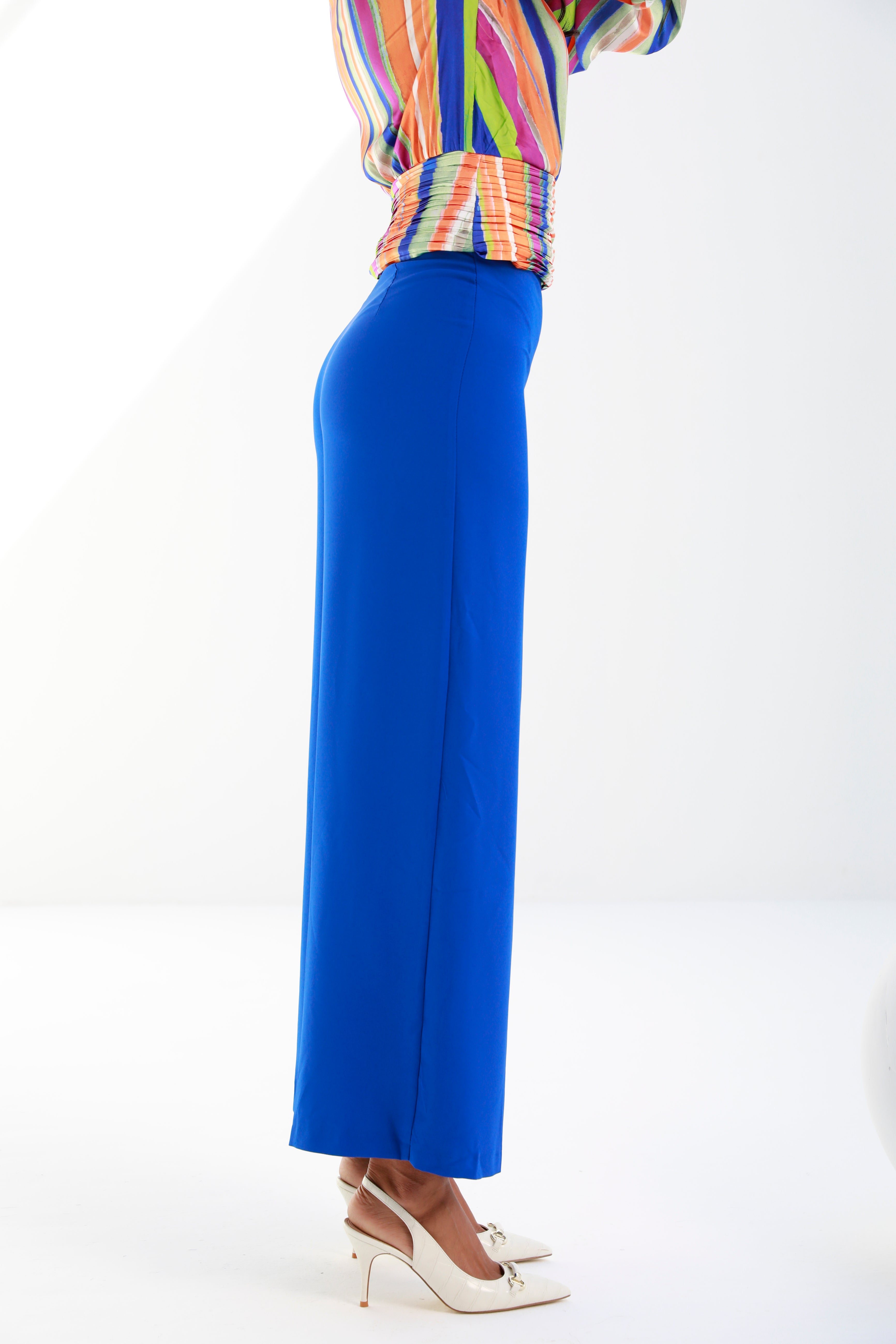 Blue | women's pants | wide leg |risska